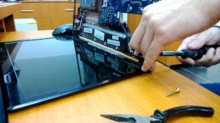 Lenovo G570 чистка клавиатуры, пропал WI-FI(keyboard cleaning, gone)