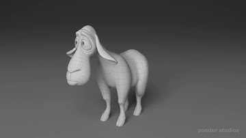 Franck Sheep: wireframe model turnaround