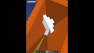 Big Snow Golem jump into the abyss #shorts #minecraft screenshot 5