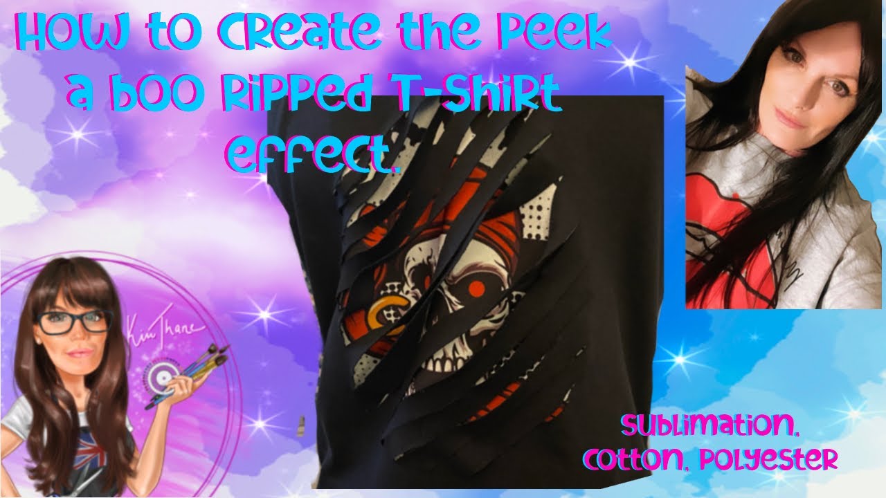 PEEK A BOO ripped T-shirt Tutorial 