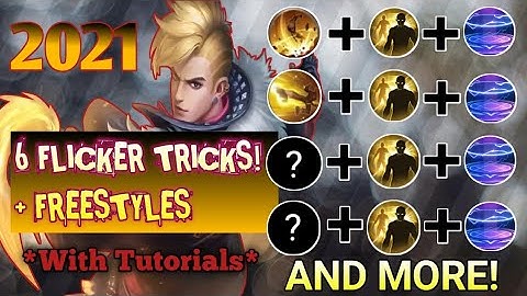 ALL 6 CHOU FLICKER TRICK W/ FREESTYLES | HOW TO FREESTYLE | MLBB