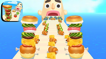 Sandwich Runner ​- All Levels Gameplay Android,ios (Levels 588-591)