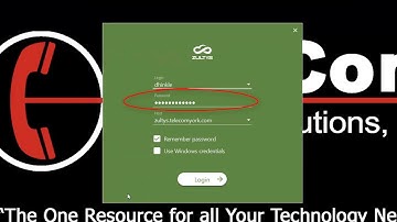 Zultys Logging in to ZAC