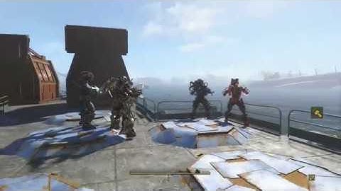 Fallout 4: Custom Assaultron Robots vs Deathclaw failed attempt