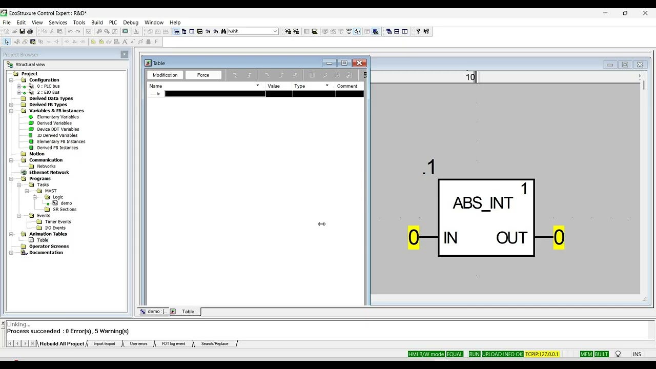 EcoStruxure Control Expert ABS Function Block || M580 PLC || M340 PLC