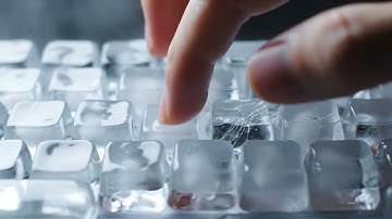 Ice Cold Keyboard Typing ASMR! #keyboard #ice #asmr #satisfying