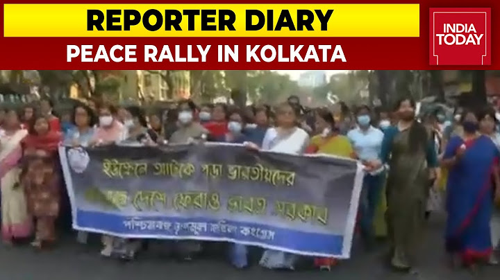 Russia-Ukraine War: Female Leaders Of TMC Take Out A Peace Rally In Kolkata | Reporter Diary