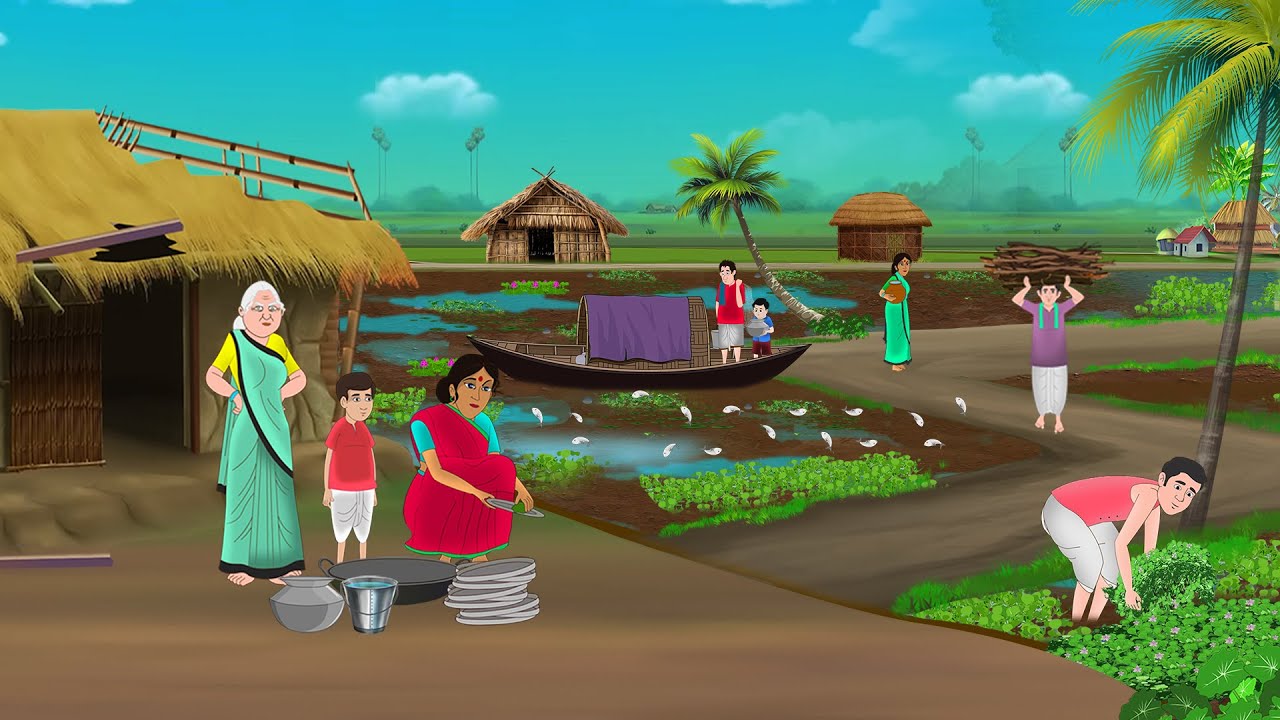 दो गांवों की सूखी नहरें | Hindi Story | Hindi Kahaniya | Moral Stories | cartoon story