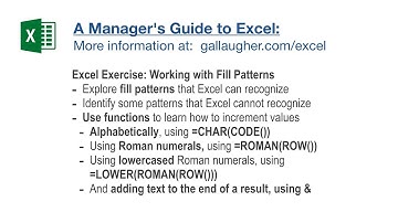 Excel Solution - Fill With Patterns (Part I and II)