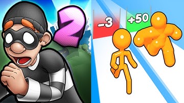 Robbery Bob 2 vs Tall Man Run Gameplay Android,ios Part 77