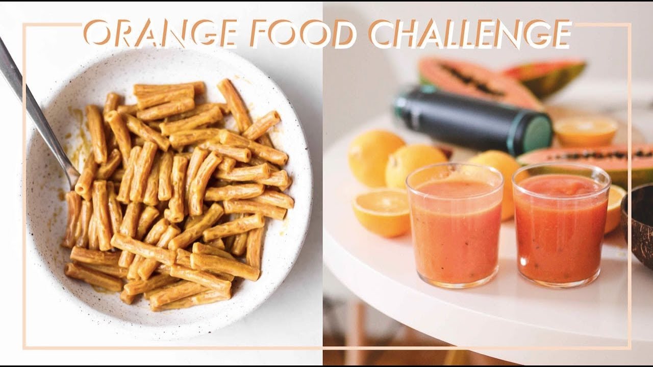 Eating Only Orange Food 🍊🍝✨ | What I Ate Today