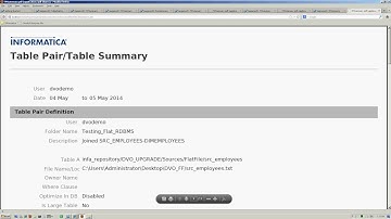 Informatica DVO recording