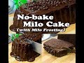 Milo Cake  |  No Bake Milo Cake with Milo Frosting | Steamed Milo Cake