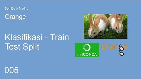 Data Mining dengan Orange - Klasifikasi - Train Test Split