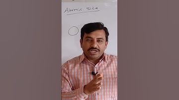 Atomic size.Learn chemistry easily with Prof.Maheshkumar M.Sc.B.Ed.SET,Ph.D.(app). #jee #neet #cet