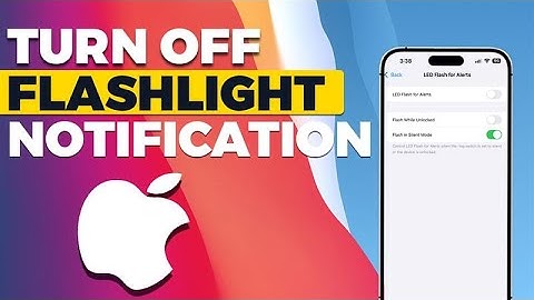 How to Turn off Flashlight Notification on iPhone (2025) | Quick Guide