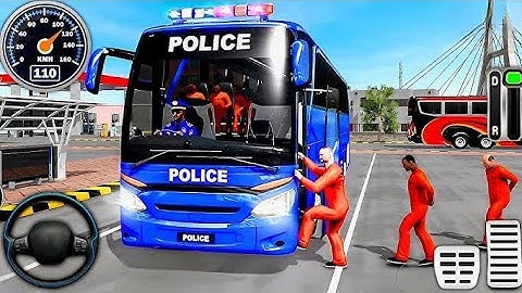 Police bus Simulator 3D Game - Police bus Driving Simulator 2025 - Android Gameplay 