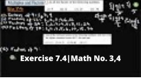 Class Four Math I English Version I Exercise 7.4 I Math No.3 I No.4 I Exam Tutorials