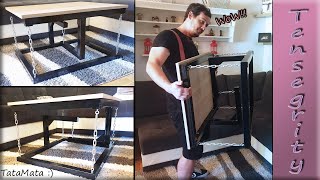 Homemade TENSEGRITY COFFEE TABLE?!! DIY Project