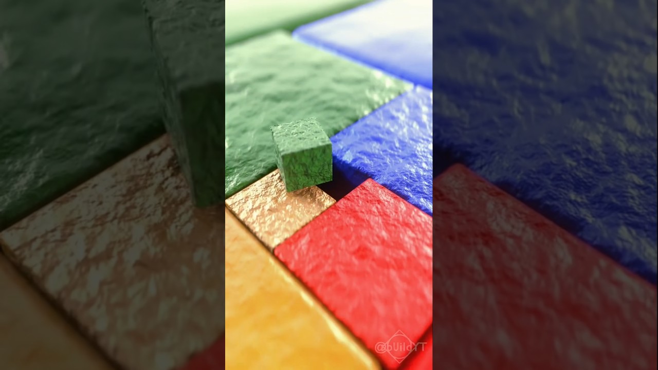 "Perfect Fit Animation | Satisfying 3D Color Blocks" 