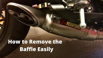 Akrapovic Exhaust Baffle Removal | Yamaha MT07 | With Sound Comparison