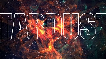 Galaxy With Stardust Transparent Scrolling Text