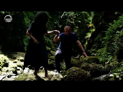 სალომე ღვინიაშვილი და გიორგი კალანდია აცაურას კანიონზე