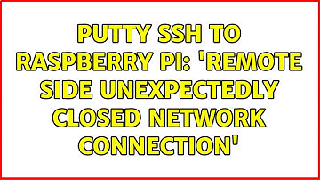 Putty SSH to Raspberry Pi: 