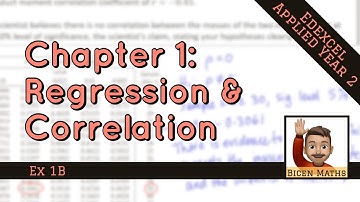 Regression & Correlation 3 • Calculating PMCC/r • Stats2 Ex1B • 🎲