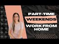 Part-Time WEEKENDS Work From Home Job With NO Degree Needed &amp; Great Benefits | USA