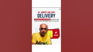 Airtel x Blinkit: Get Your SIM Card in Just 10 Minutes!#Airtel #Blinkit #10MinuteDelivery #TechNews