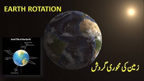 Earth Rotation, Zameen ki mehvari gardish part 1,environment science std 5