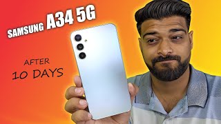 Sach Sunlo 😮 Samsung A34 5g After 10 Days | OIS, IP67....But MTK 1080 ?