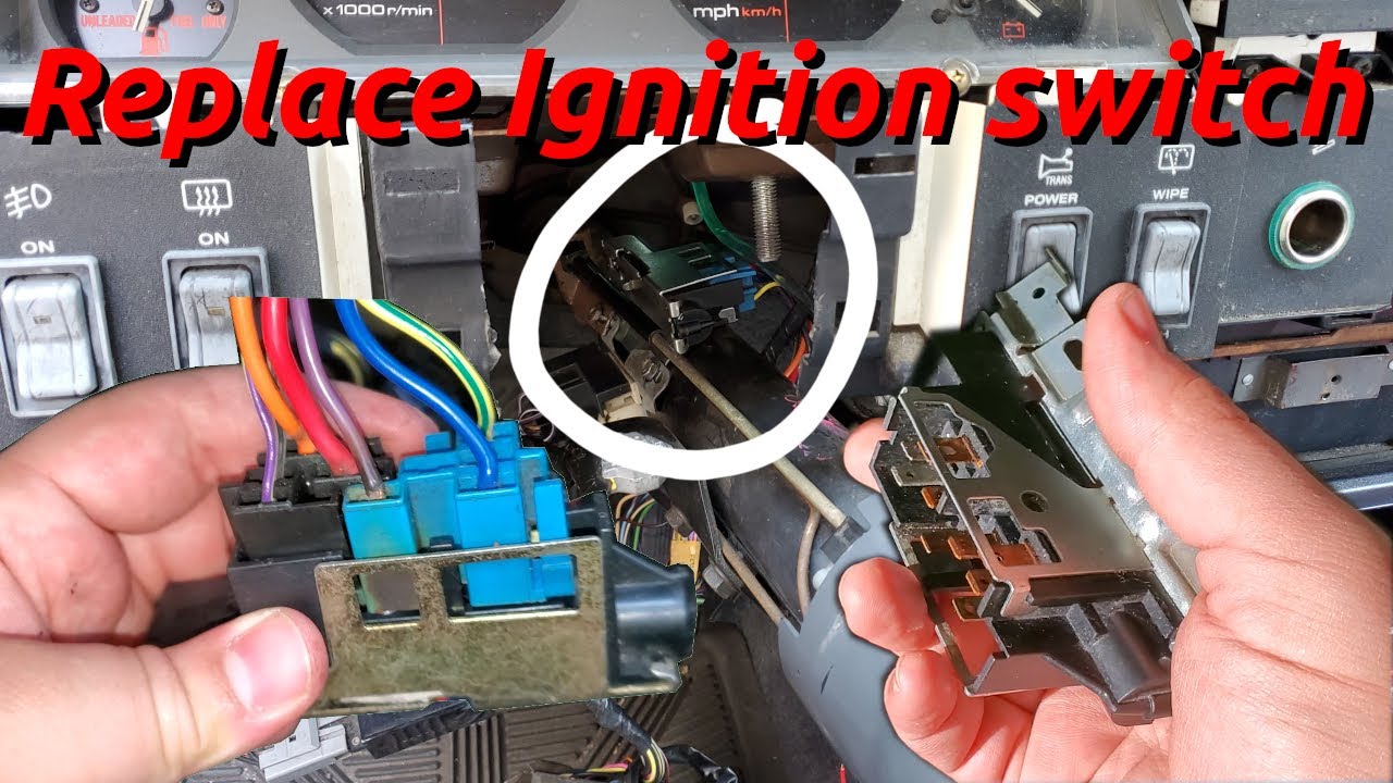 1991 Jeep Cherokee Ignition Switch Replacement. - YouTube