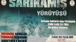 ZONGULDAK GSİM SARIKAMIŞ ŞEHİTLERİNİ ANMA YÜRÜYÜŞÜ (08.01.2017)