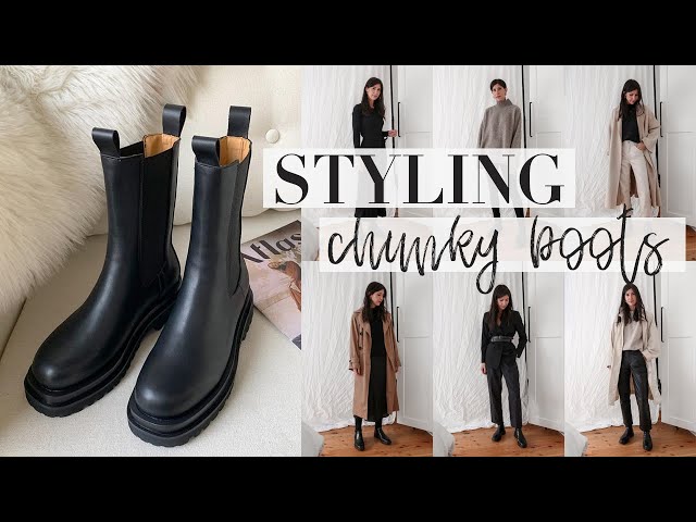 How to Style Black Chunky Heel Boots in High Fashion – The Streets |  Fashion and Music