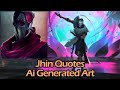 Jhin quotes but they are ai generated art