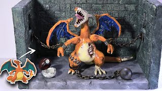 Mi primera escultura con arcilla/plastilina Polymer Clay | Zombie Charizard/Pokemon