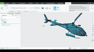 AS 350 heli Stl editing in Creo parametric