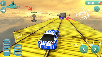 Stunt Car Impossible Track Challenge Green Car Android Gameplay, walkthrough, iOS, #1