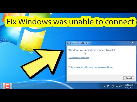 Windows was unable to connect wifi windows 7 Laptop and Desktop