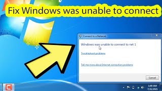 Windows was unable to connect wifi windows 7 Laptop and Desktop screenshot 4