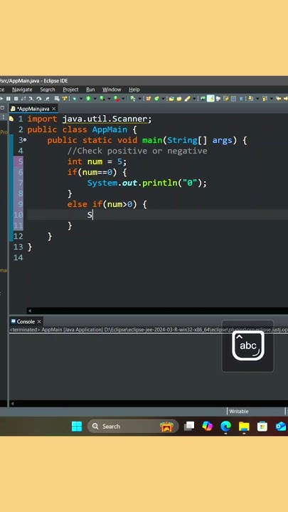 Java program to check whether a number is positive or negative #java # ... image.