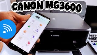 How To Connect Canon Pixma MG3600 To Phone and Laptop for Printing
