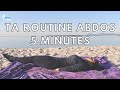 Routine matinale abdos et ventre plat en 5 minutes  tabata