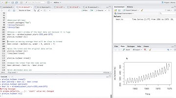 Introduction To TIme Series In R: Trends In Time Series
