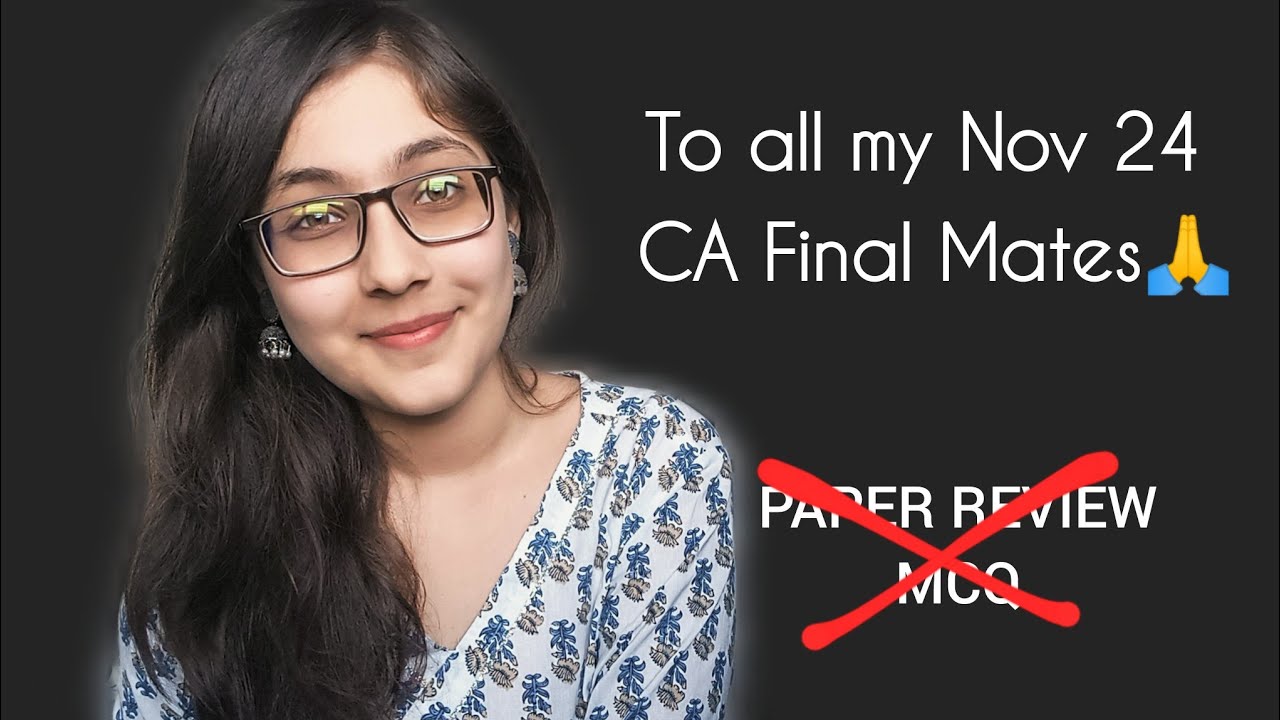 A Sincere Request🙏| CA Final Nov 2024 - YouTube