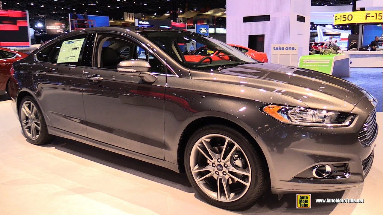 2015 Ford Fusion Titanium Exterior And Interior Walkaround 2015 Chicago Auto Show