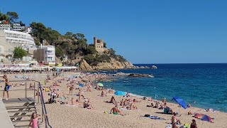 Lloret de Mar Beach Walk | Spain🇪🇸 Sept 24, 2023 4K HDR