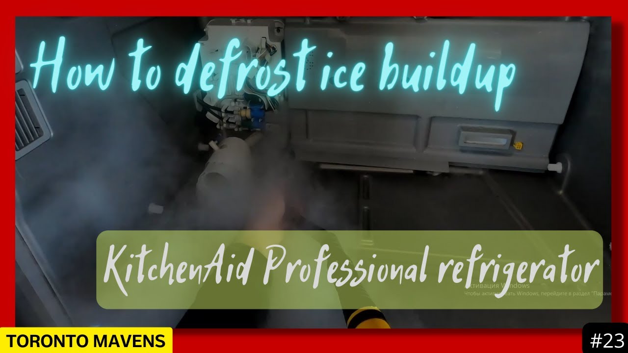 How to defrost ice buildup in KitchenAid Professional Series